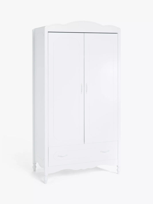 John Lewis Cloud Double Wardrobe White
