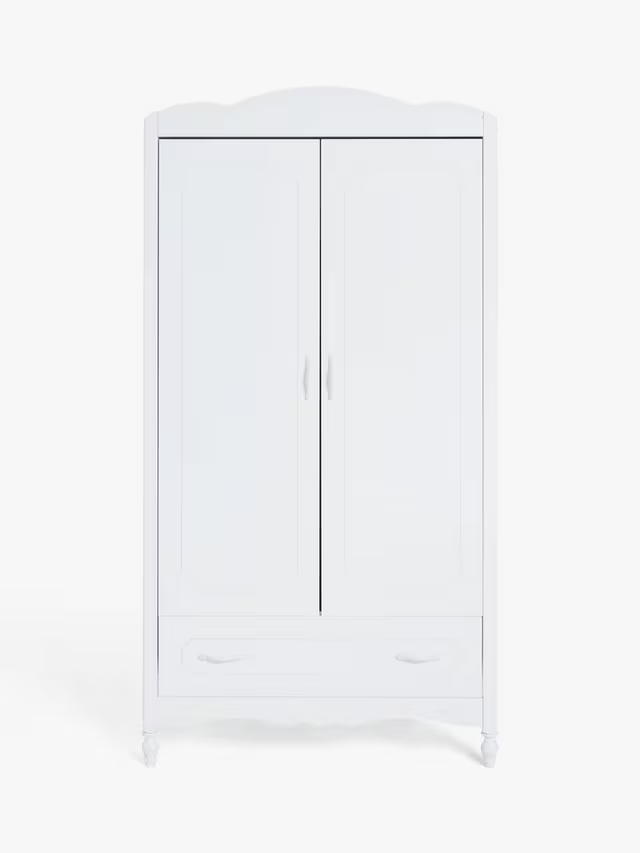 John Lewis Cloud Double Wardrobe White