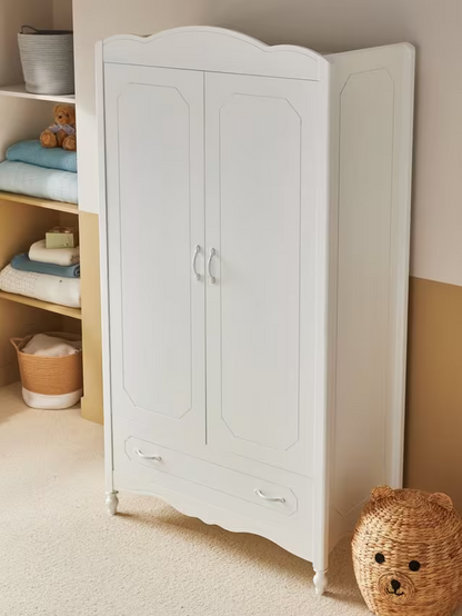 John Lewis Cloud Double Wardrobe White