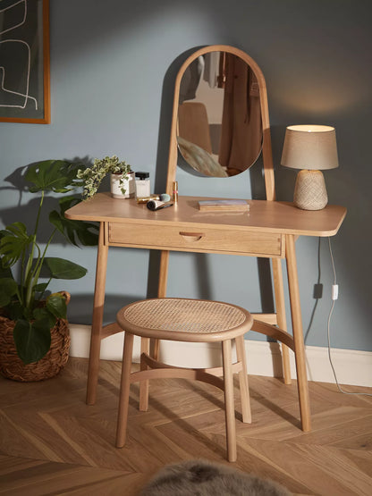 John Lewis Rattan Dressing Table and Mirror