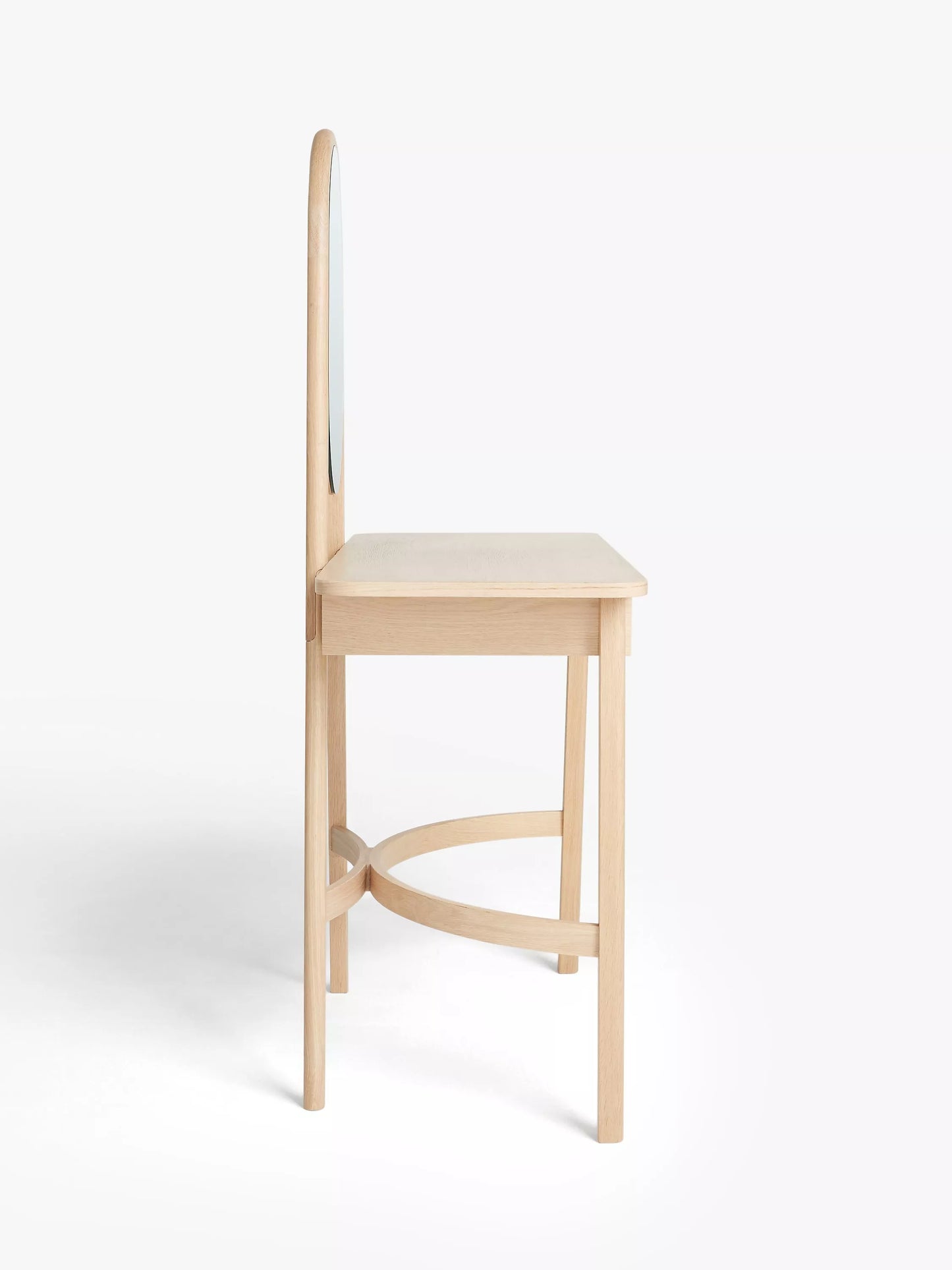 John Lewis Rattan Dressing Table and Mirror, Oak
