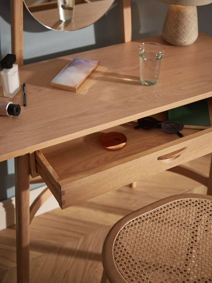 John Lewis Rattan Dressing Table and Mirror
