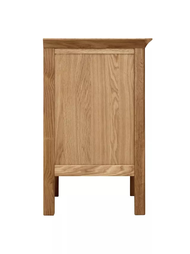 John Lewis Essence 1 Door Bedside Table, Oak