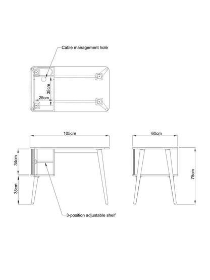 John Lewis Grayson Desk  Oak