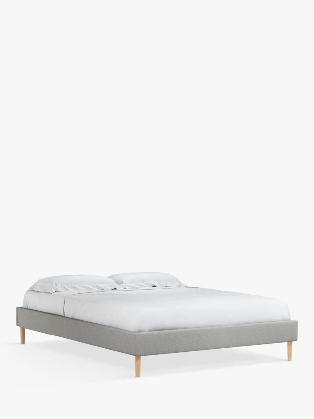 John Lewis ANYDAY Bonn Platform Bed Frame, King Size, Saga Grey