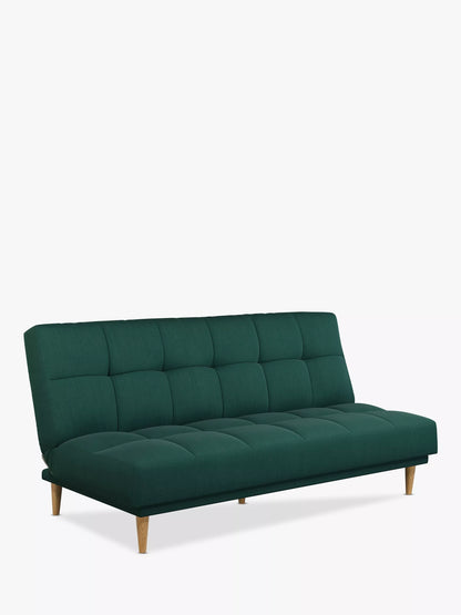 John Lewis Linear Medium 2 Seater Sofa Bed Relaxed Linen Nettle