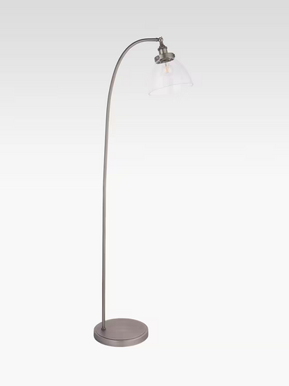 John Lewis Bay Lighting Carter Floor Lamp, Matt Nickel