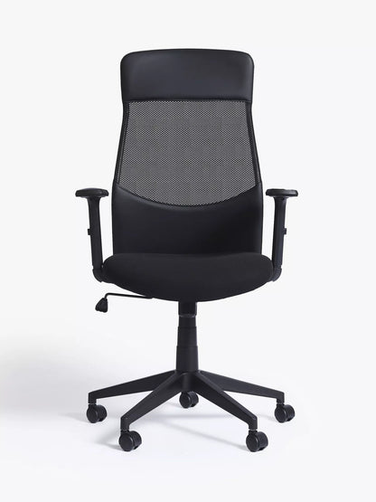 John Lewis Inset Office Chair, Black