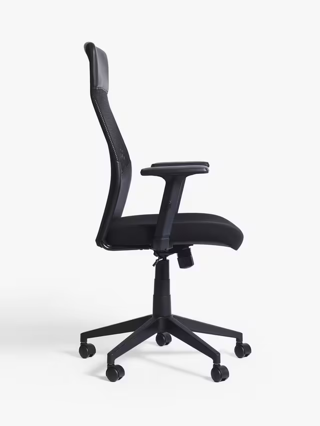 John Lewis Inset Office Chair, Black