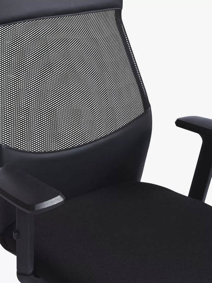 John Lewis Inset Office Chair, Black