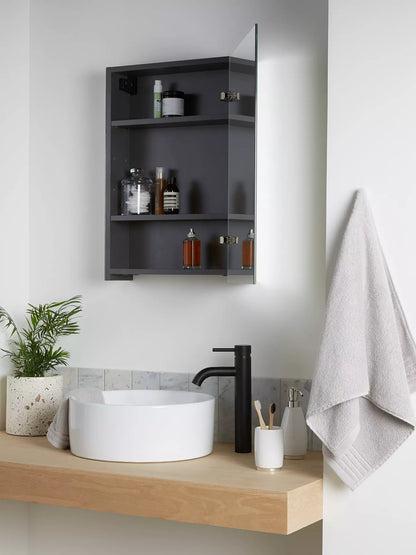 John Lewis Single Mirror-Sided Bathroom Cabinet