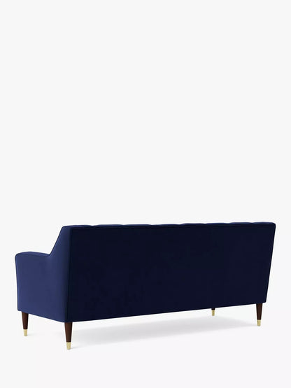 Swoon Pritchard Medium 2 Seater Sofa, Dark Leg, Ink Velvet 