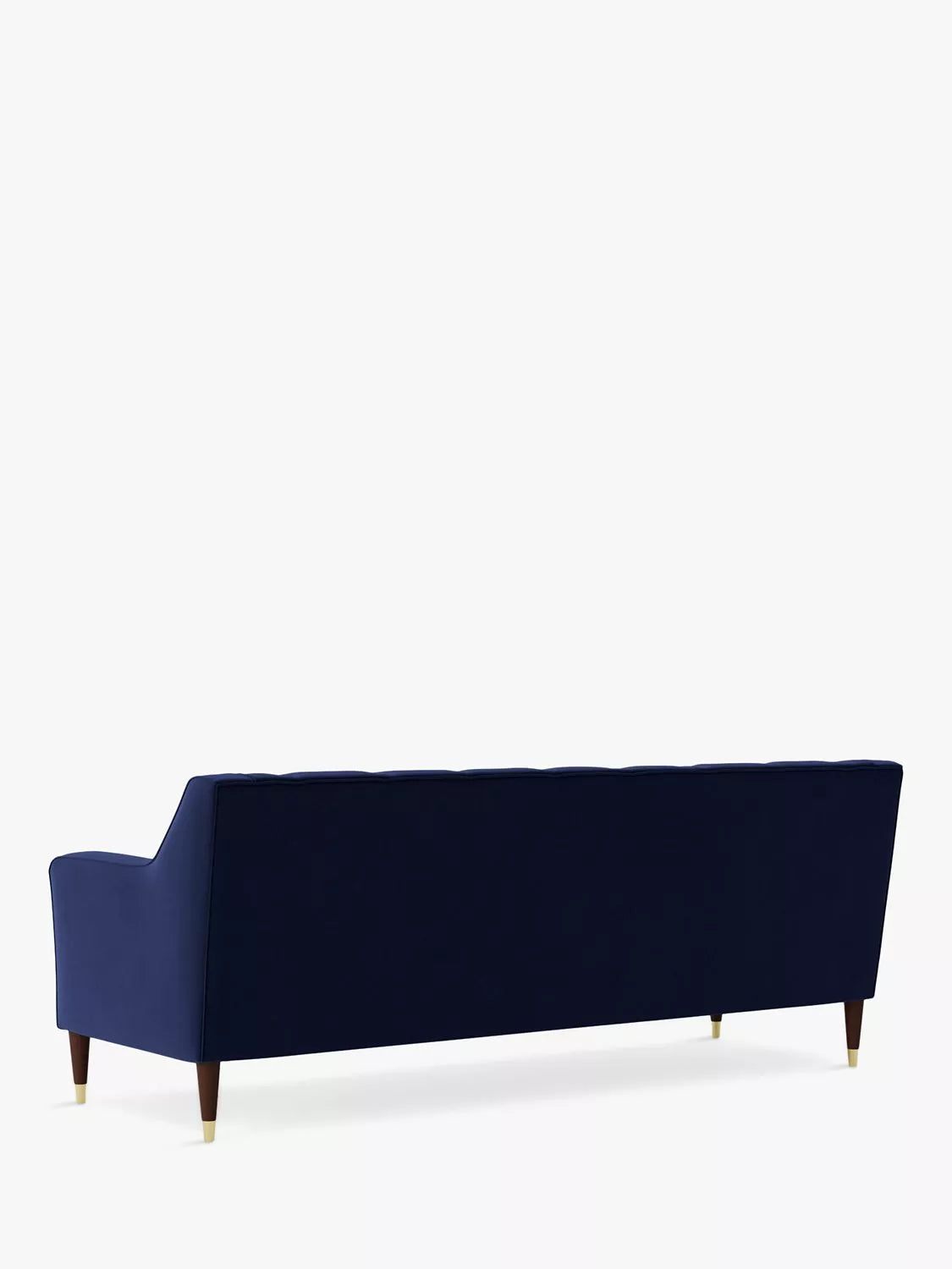 Swoon Pritchard Large 3 Seater Sofa, Dark Leg, Ink Velvet 