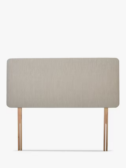 John Lewis Sonning Upholstered Headboard, Double, Cotton Effect Beige