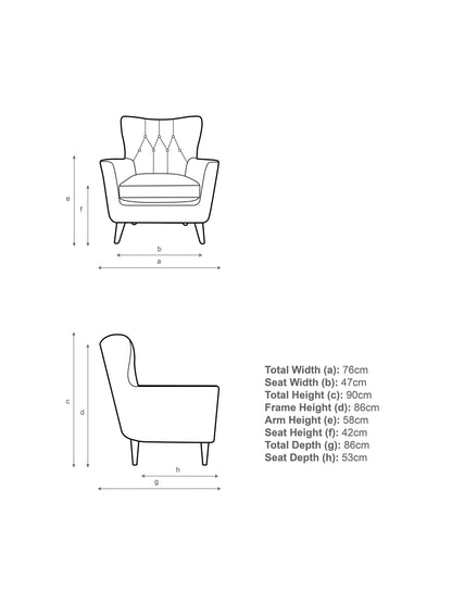 John Lewis Thomas Buttoned High Back Armchair