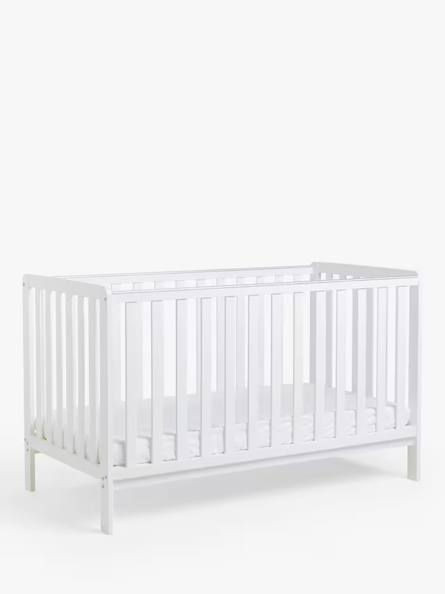 John Lewis Elementary Cotbed White 0 - 4 years