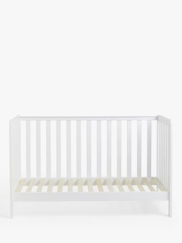 John Lewis Elementary Cotbed White 0 - 4 years
