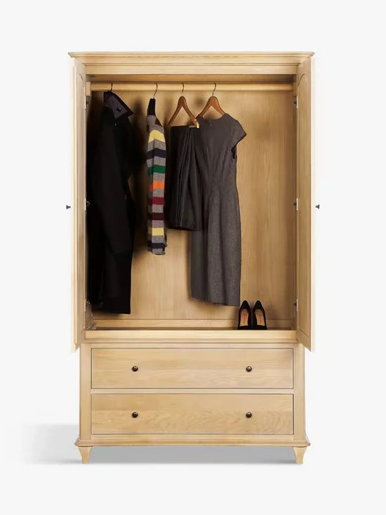John Lewis Louis Double Wardrobe Oak