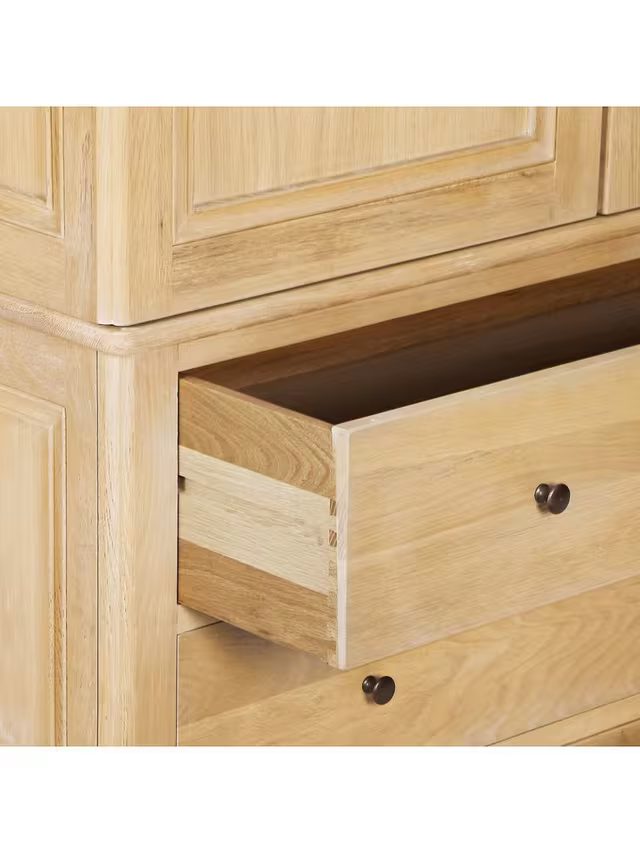 John Lewis Louis Double Wardrobe, Oak