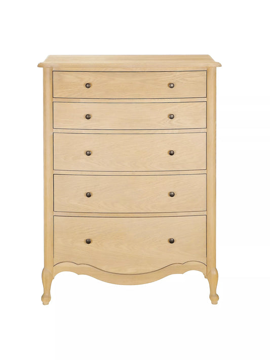 John Lewis Louis 5 Drawer Chest, Oak