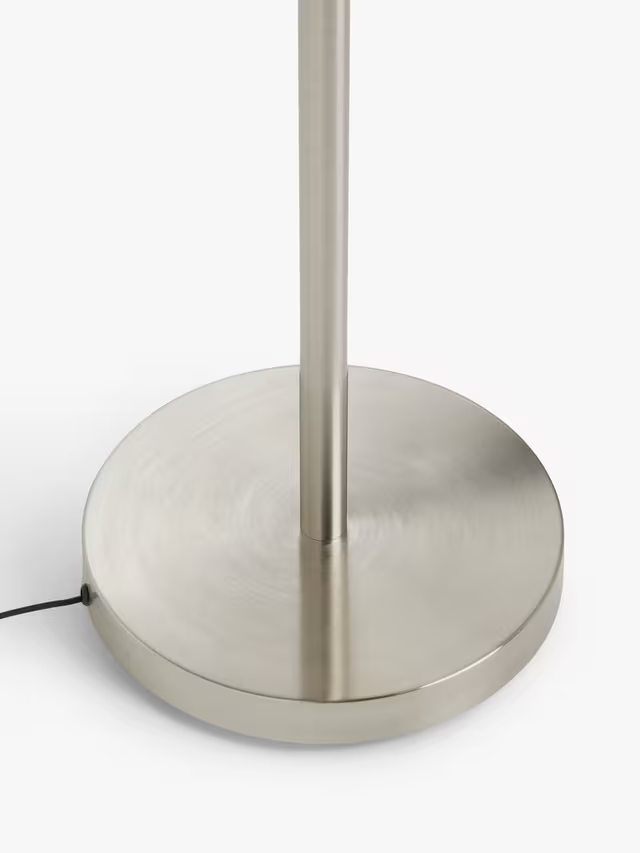 John Lewis Torchiere LED Smart Switch Floor Lamp, Nickel