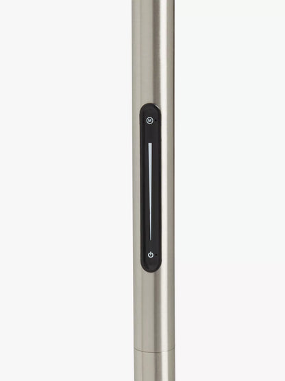 John Lewis Torchiere LED Smart Switch Floor Lamp, Nickel