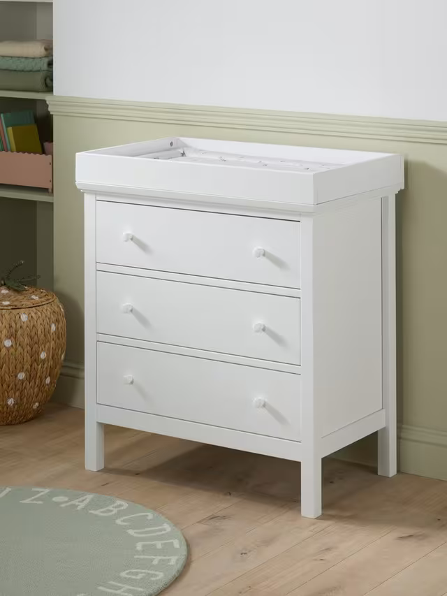 John Lewis Wilton Changing Table Dresser, White
