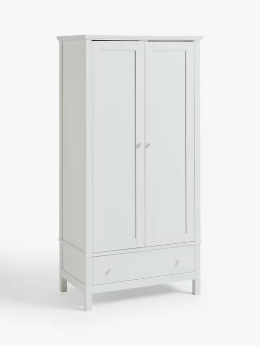 John Lewis Wilton Double Wardrobe, White