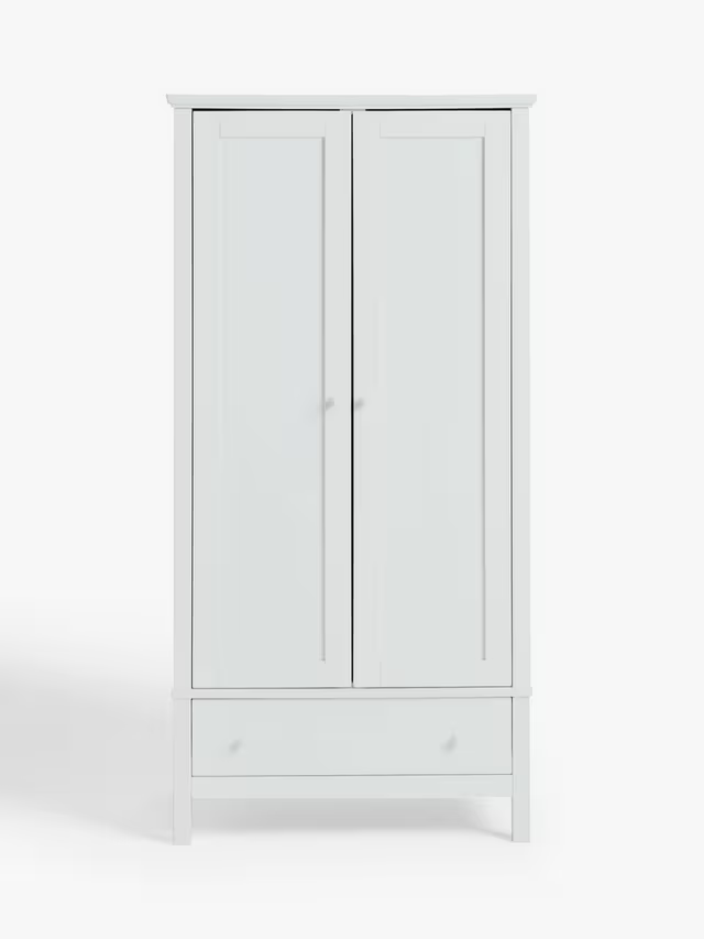John Lewis Wilton Double Wardrobe, White