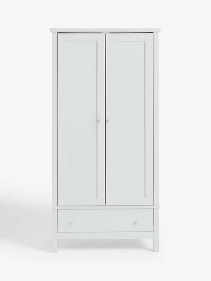 John Lewis Wilton Double Wardrobe, White