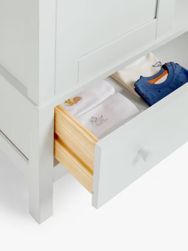 John Lewis Wilton Double Wardrobe, White