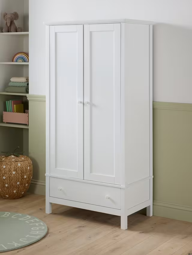 John Lewis Wilton Double Wardrobe, White