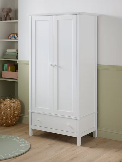 John Lewis Wilton Double Wardrobe, White