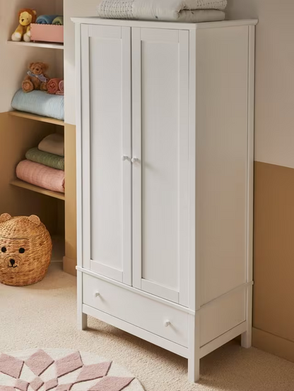 John Lewis Wilton Double Wardrobe, White