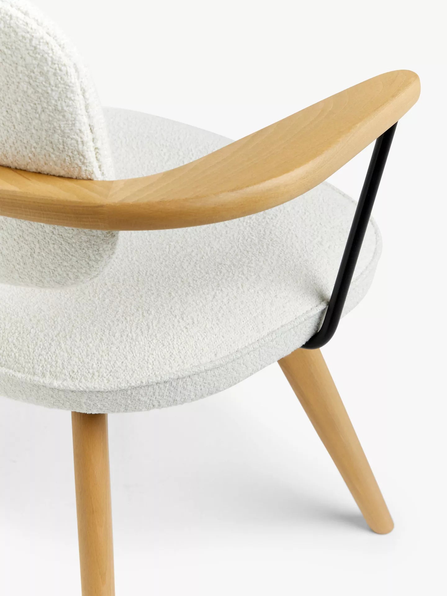 John Lewis Soren Office Chair, Ivory/Natural