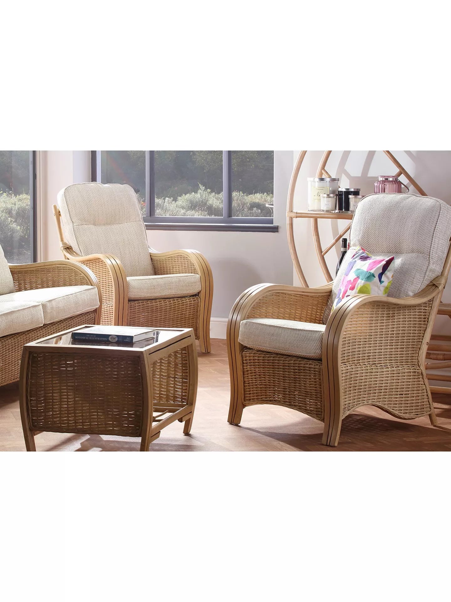 Desser Turin Rattan Lounge Chair, Natural