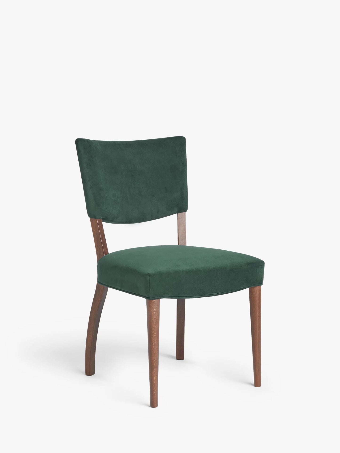 John Lewis Parisian Velvet Dining Chair, Forest Green