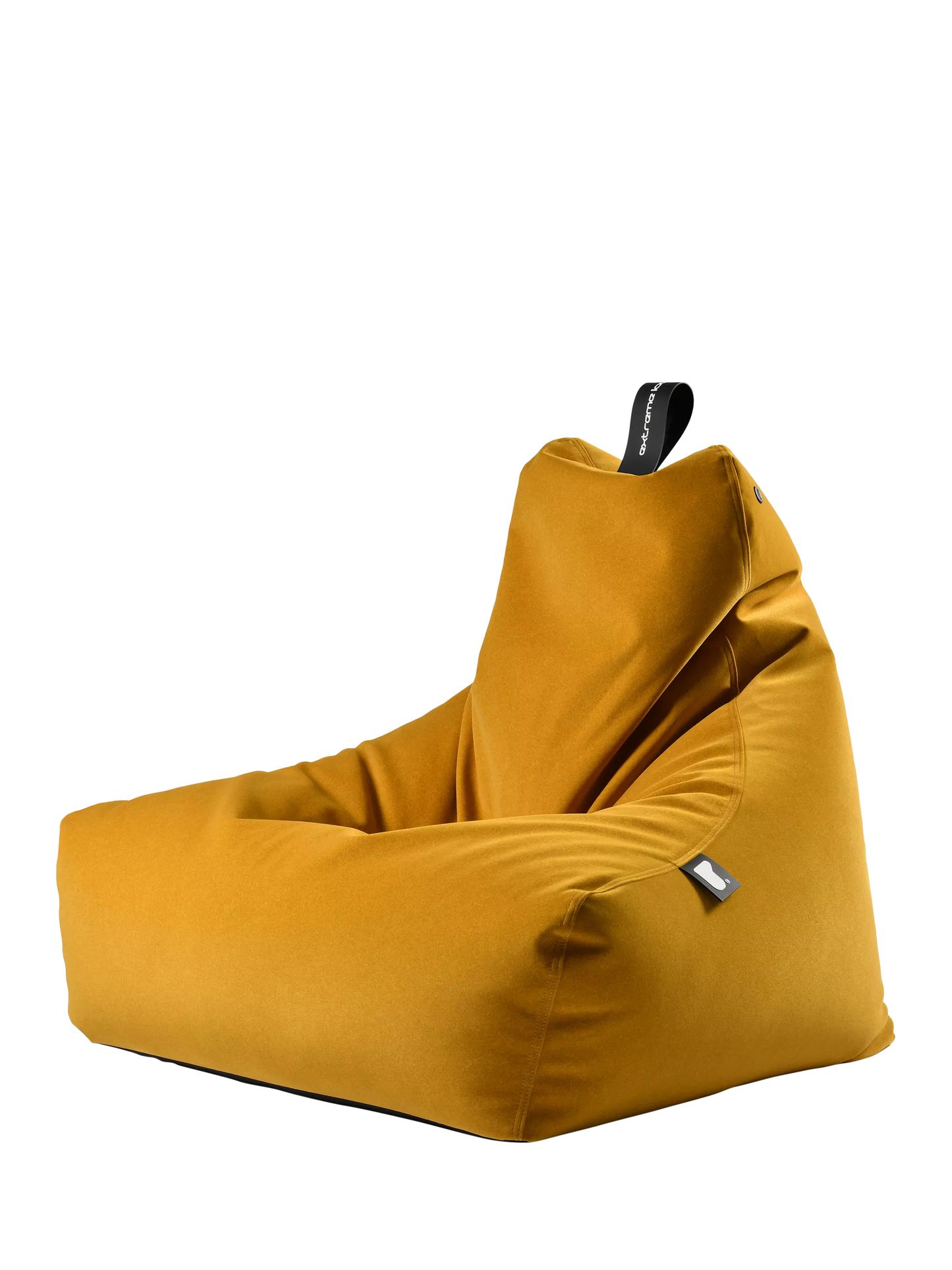 Extreme Lounging Mighty Brushed Suede Bean Bag, Mustard
