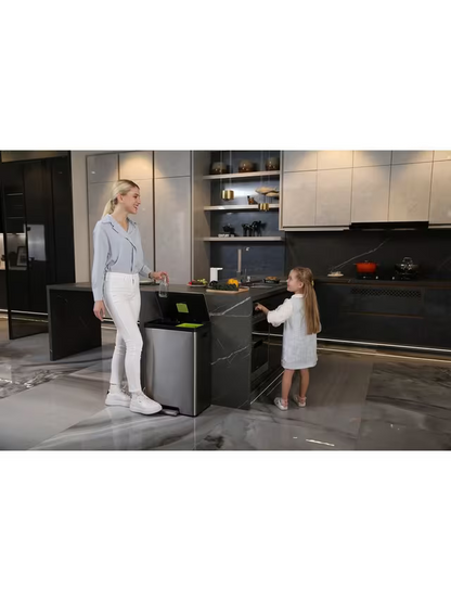 EKO Ecocasa 2 Section Recycling Pedal Bin, 2x 20L