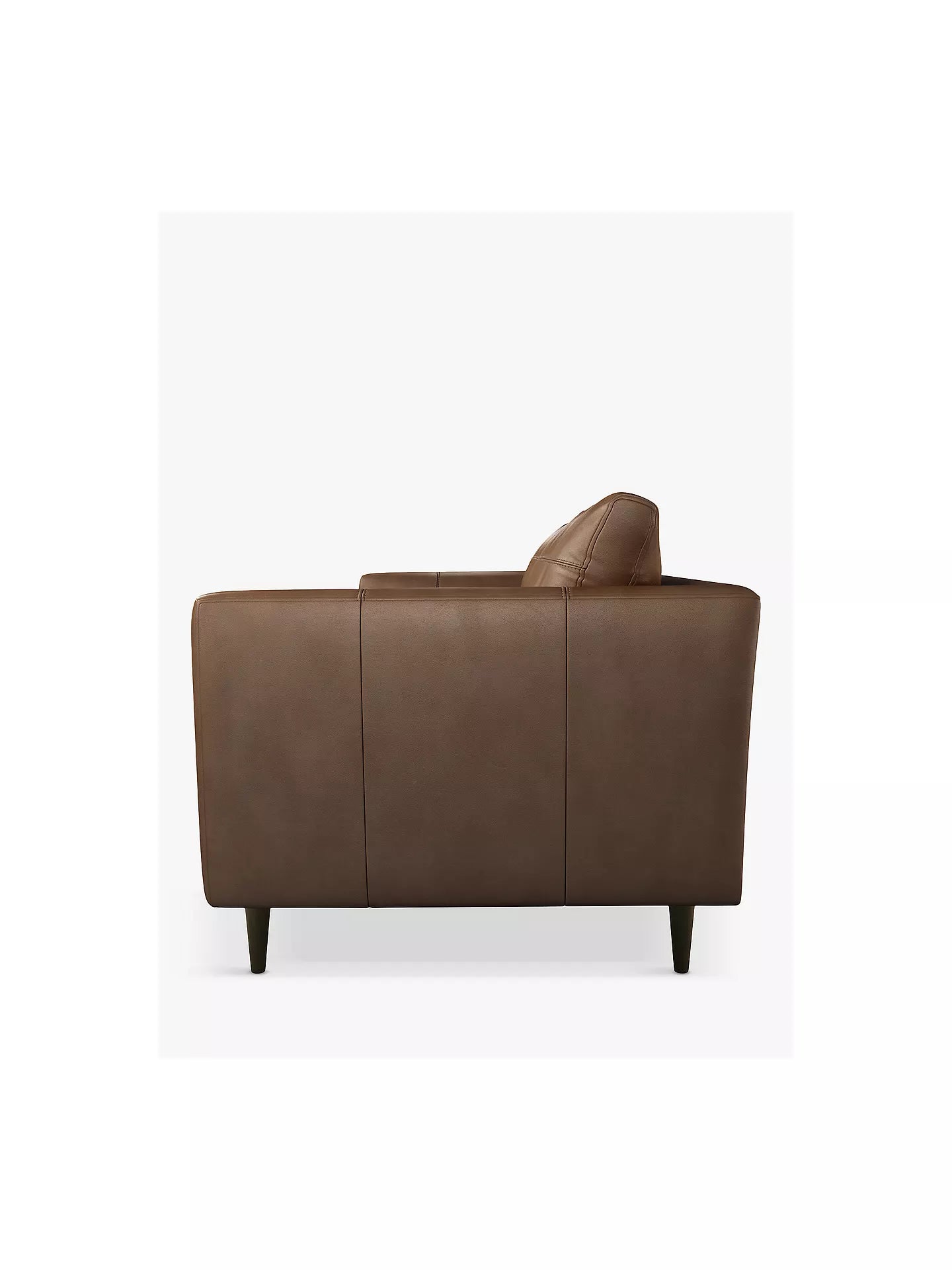 John Lewis + Swoon Latimer Large 3 Seater Leather Sofa, Sellvagio Cognac