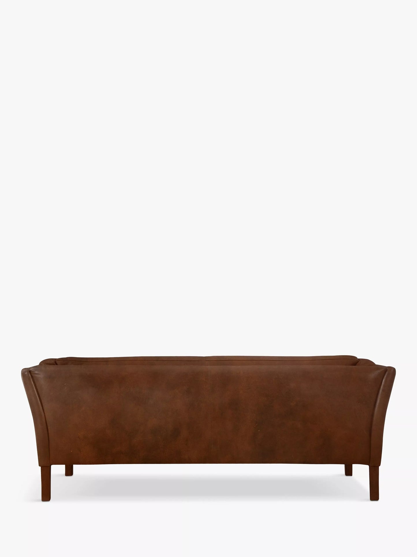 John Lewis Halo Groucho Medium 2 Seater Leather Sofa, Dark Leg, London Leather
