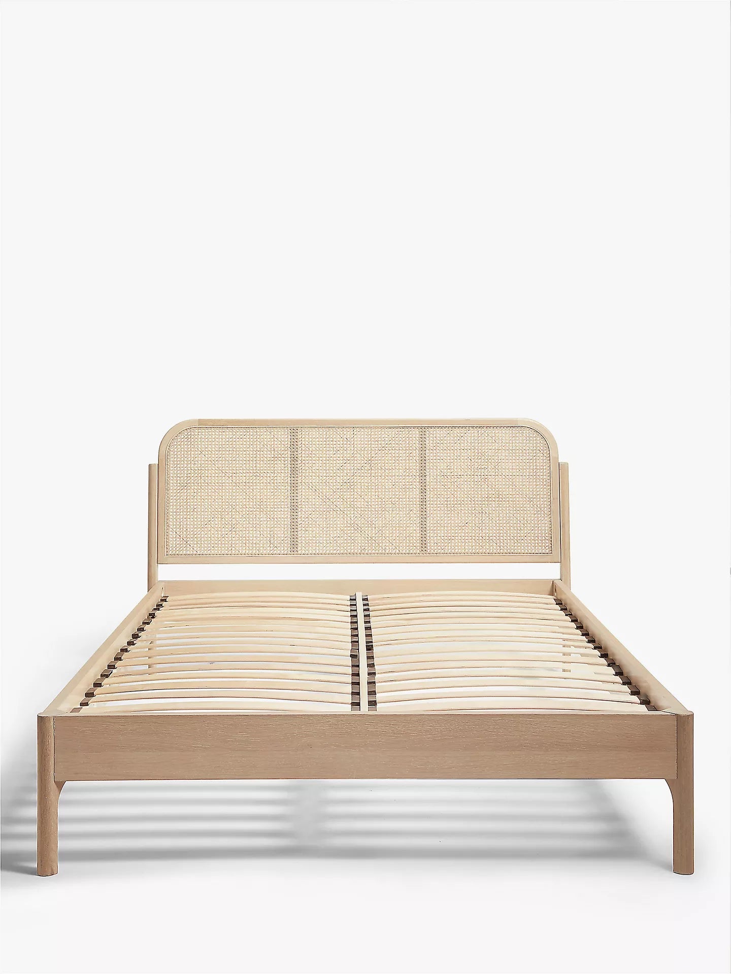 John Lewis Rattan Bed Frame Oak  Double