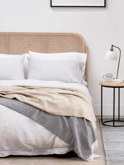 John Lewis Rattan Bed Frame, King Size, Oak