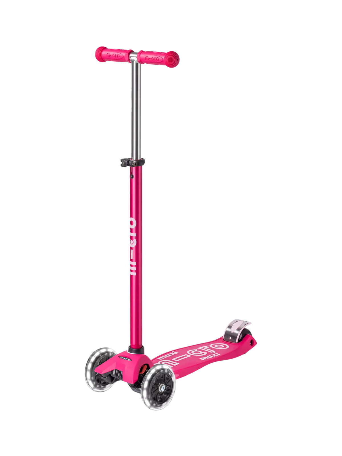 Micro Scooters Maxi Deluxe Foldable LED Scooter, Pink