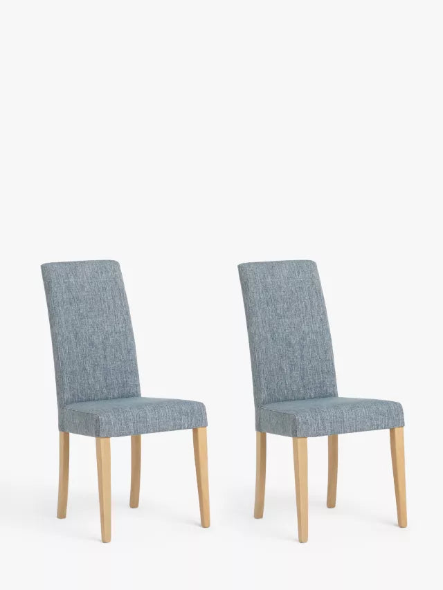 John Lewis ANYDAY Slender Dining Chairs, Set of 2 Blue