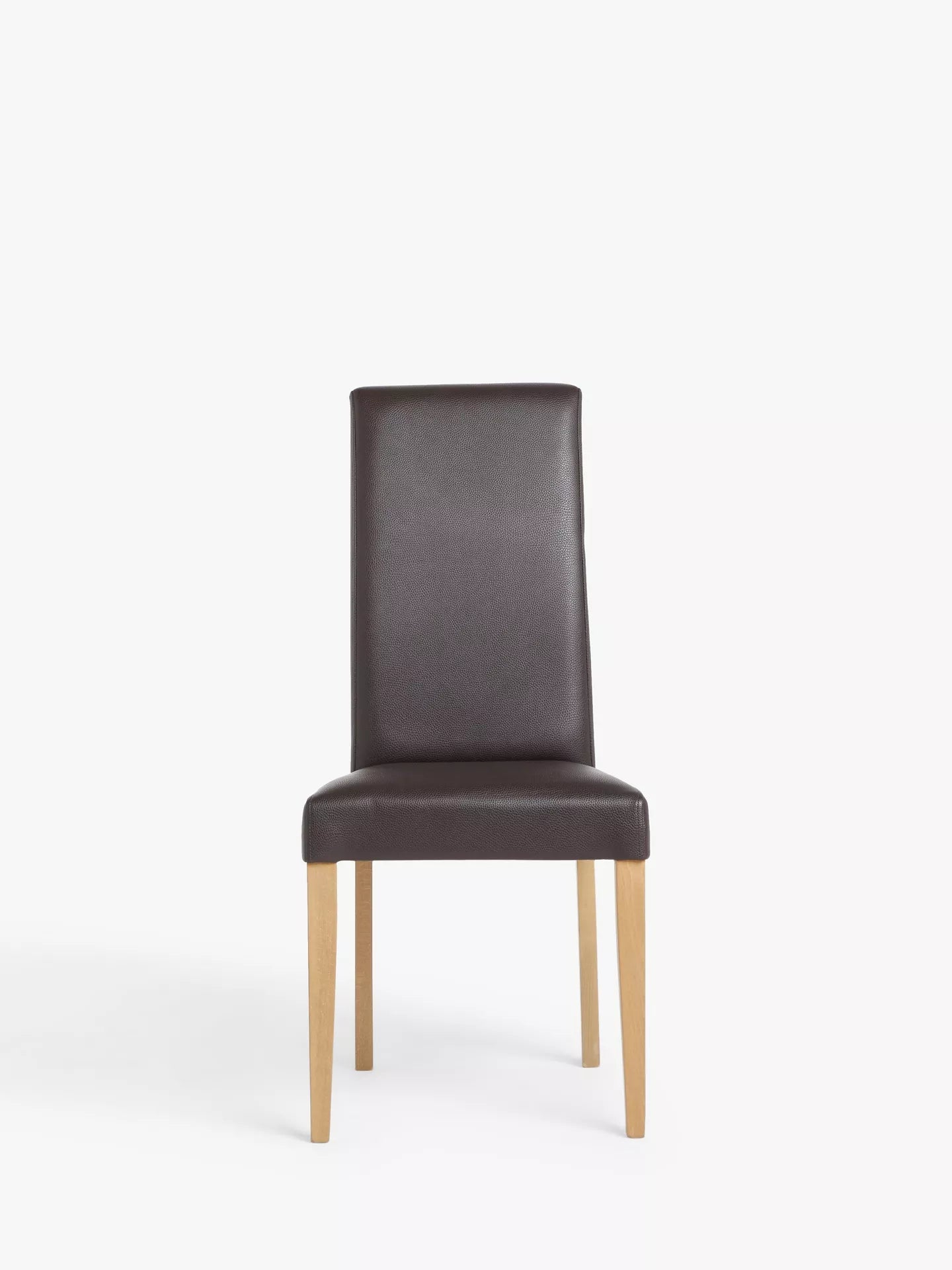 John Lewis Slender Faux Leather Dining Chairs Set of 2
