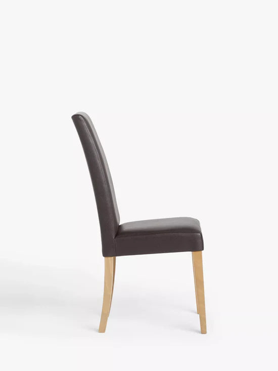 John Lewis Dining Chairs Slender Faux Leather Set of 2