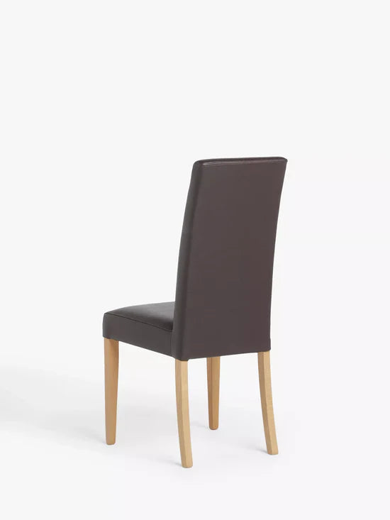 John Lewis Dining Chairs Slender Faux Leather Set of 2