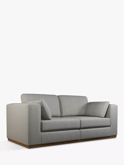 John Lewis + Swoon Rubik Medium 2 Seater Sofa, Grey Cotton