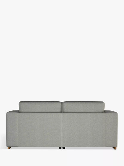 John Lewis + Swoon Rubik Medium 2 Seater Sofa, Grey Cotton